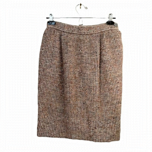 𝅺VINTAGE mohair wool blend tweed pencil skirt size 8